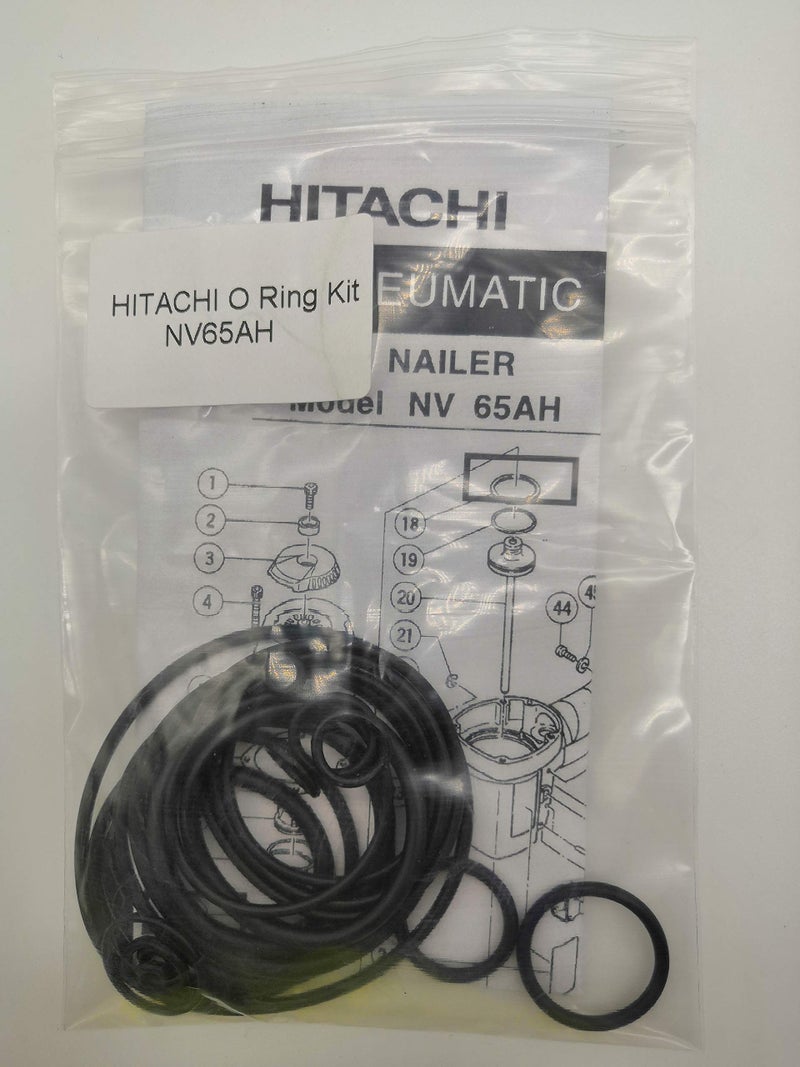 HAKATOP NV65AH O-Ring Kit for Hitachi 2-1/2-Inch Coil Siding Nailer with Trigger O-Rings - Image 1